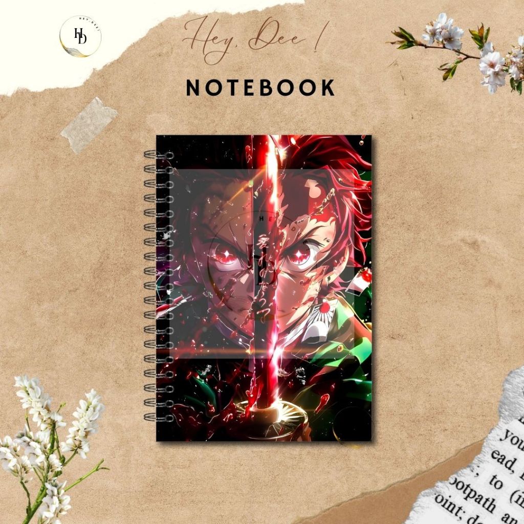 

HeyDee Notebook A5 Spiral DEMON SLAYER SERIES - DESIGN BY HEYDEE