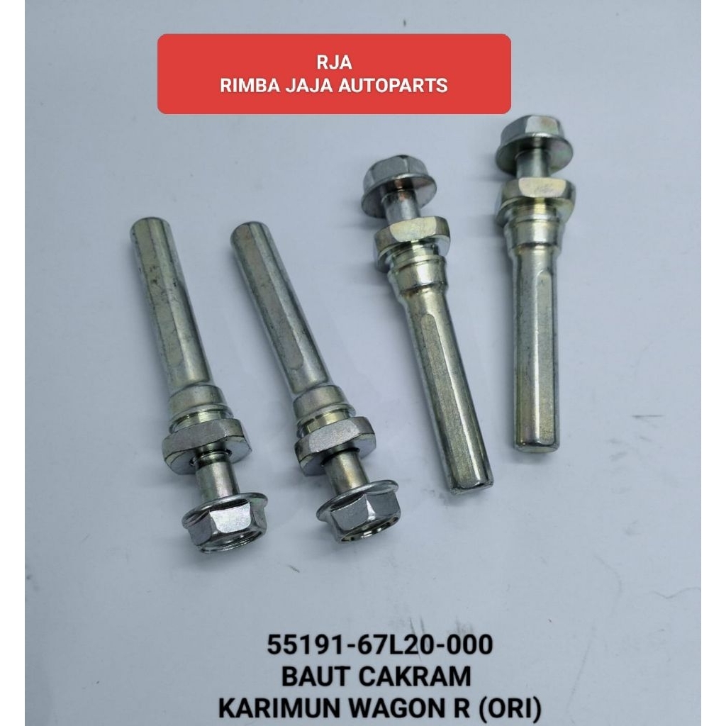 PEN KALIPER SET BAUT CAKRAM  (SET) UNTUK MOBIL KARIMUN WAGON+ BAUT (ORI) (55191-67L20-00)(PANJANG 7,