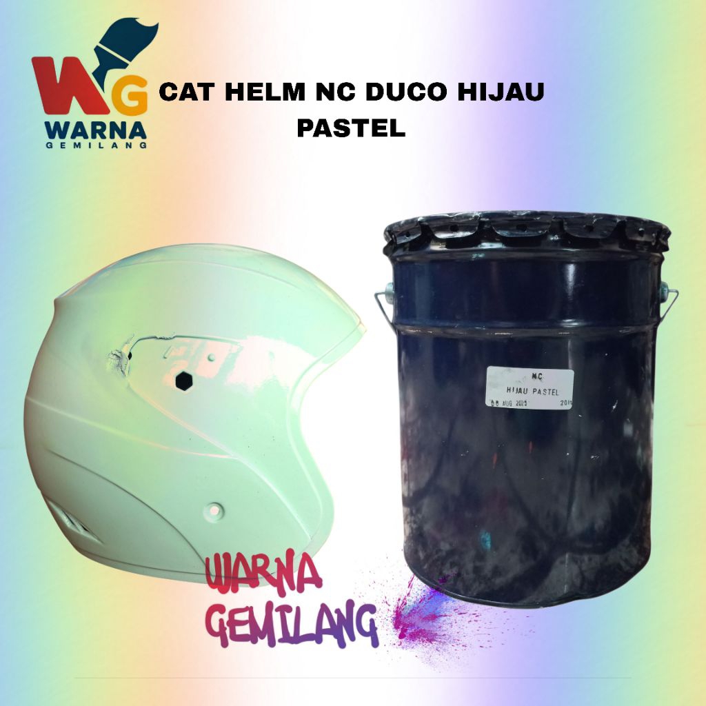 Cat Helm NC Duco Jepang Hijau Pastel