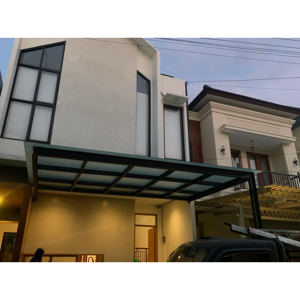 kanopi kaca tempered 8mm