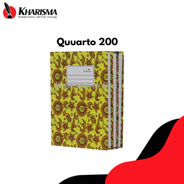 

Buku Hard Cover PAPERLINE Quarto 200 Lembar