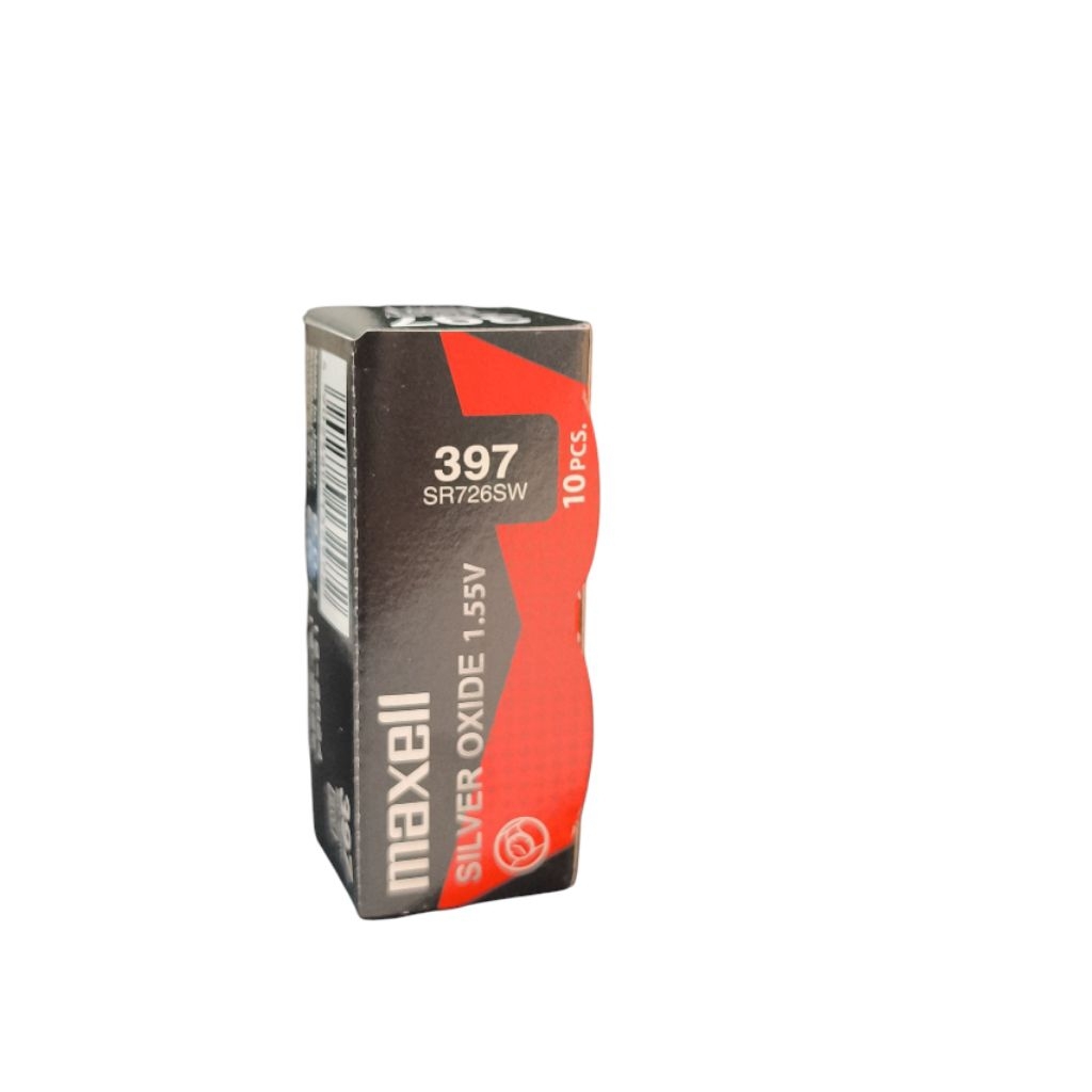 batre baterai jam tangan original maxell 397 SR726SW kemasan box