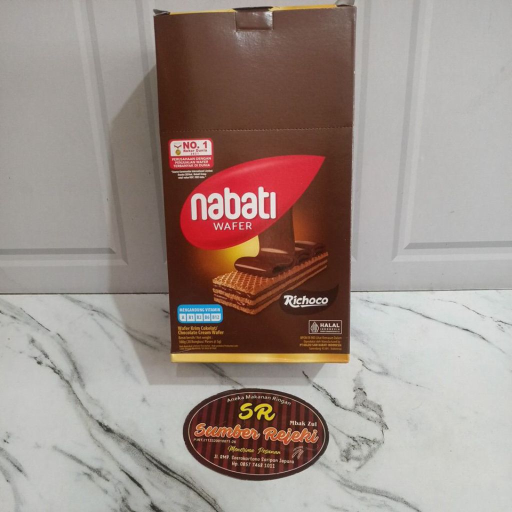 

NABATI WAFER COKELAT ISI 20BUNGKUS