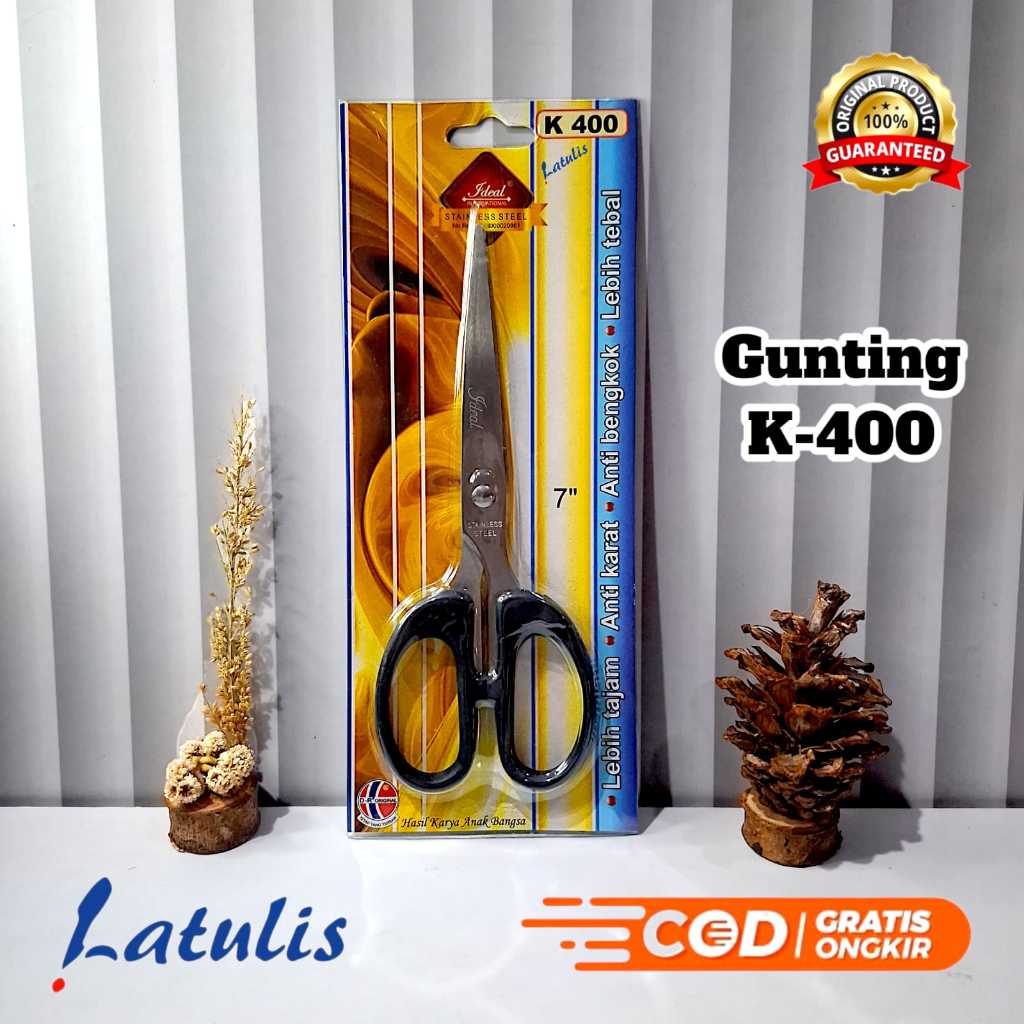 

Gunting IDEAL INTERNATIONAL Stainless Steel Alat Perlengkapan Sekolah dan Kantor Kertas Bagus