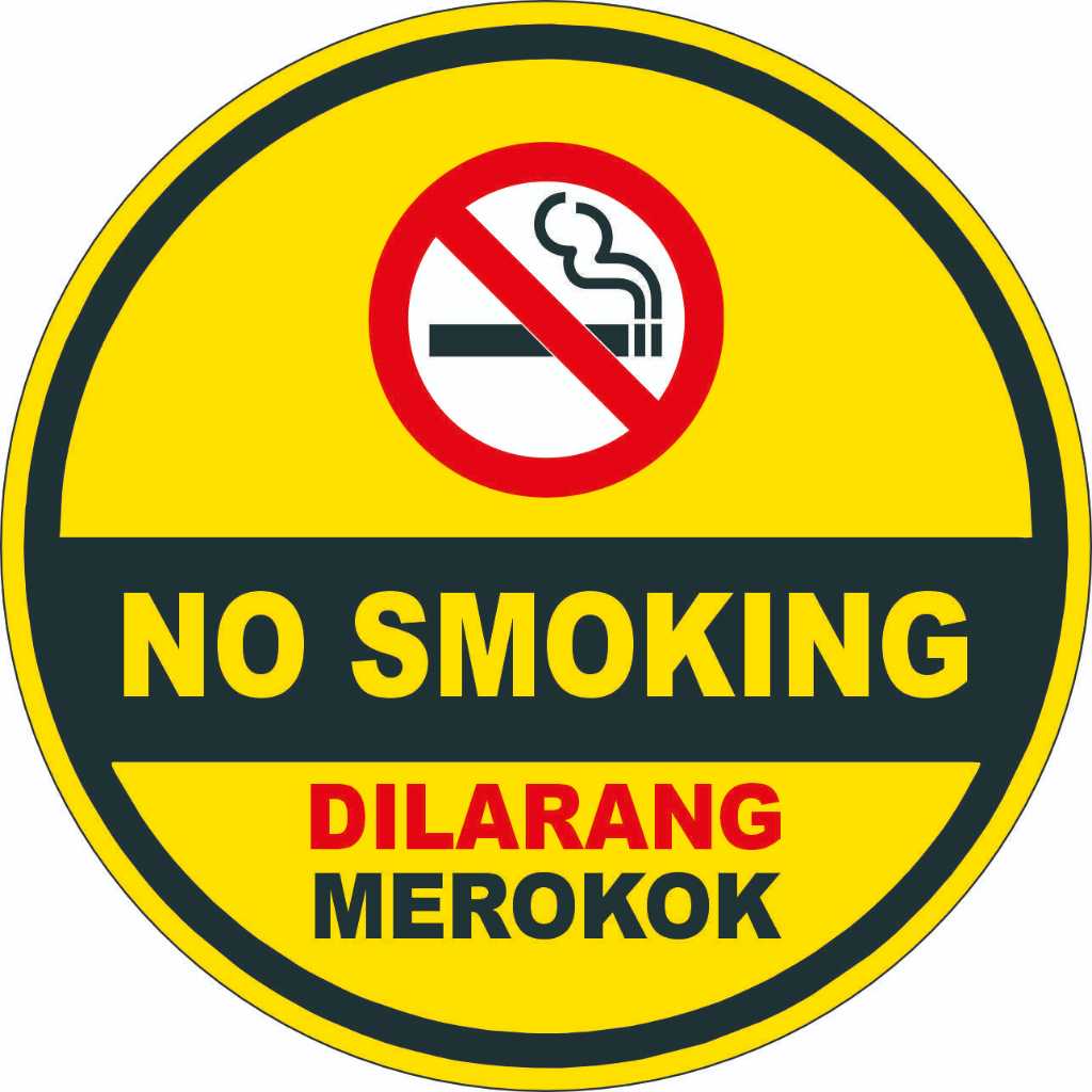 

STIKER KHUSUS KACA, CETAK 2 SISI BISA TERLIHAT LUAR DAN DALAM NO SMOKING
