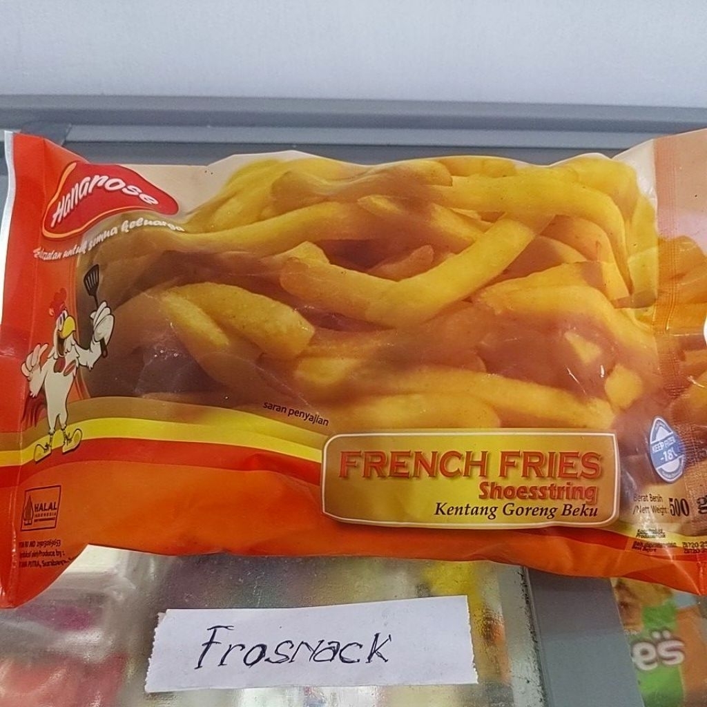 

Hanarose french fries shoesstring 500g kentang goreng