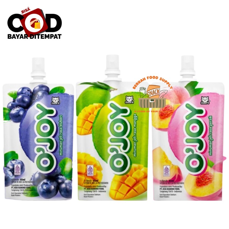 

[ BERKAH ] Sidore O’Joy Minuman Jelly 76ml x 10pcs Rasa Blueberyy Mangga Persik Peach Ojoy Jeli Drink Aneka Rasa Buah Praktis Snack Cemilan Anak Murah Halal