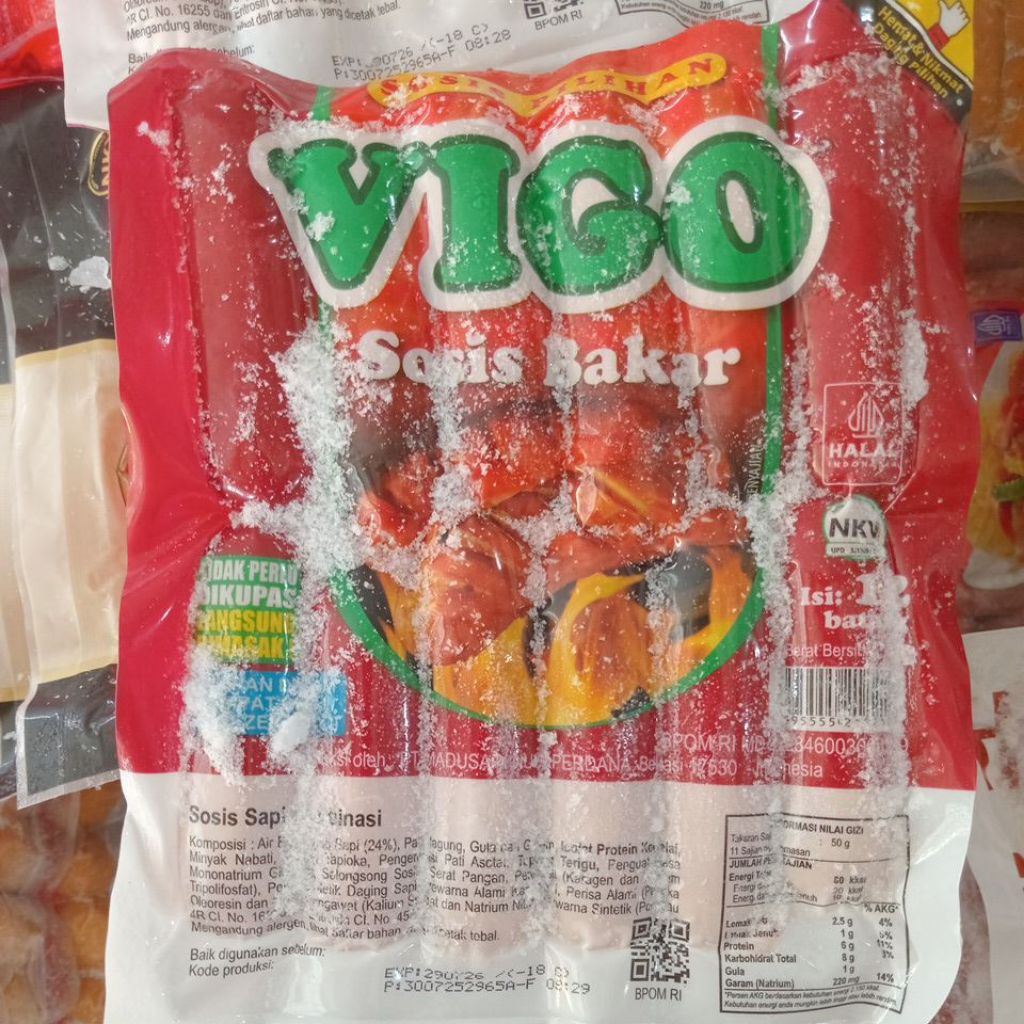 Sosis Vigo Sosis Sapi bakar 12btg