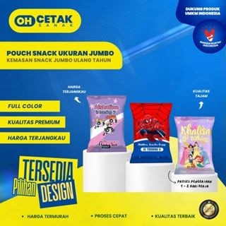 

POUCH SNACK JUMBO / AZAGI SNACK / HAMPERS ULANG TAHUN/ KEMASAN SNACK JUMBO ULANG TAHUN - BY OH SANAK
