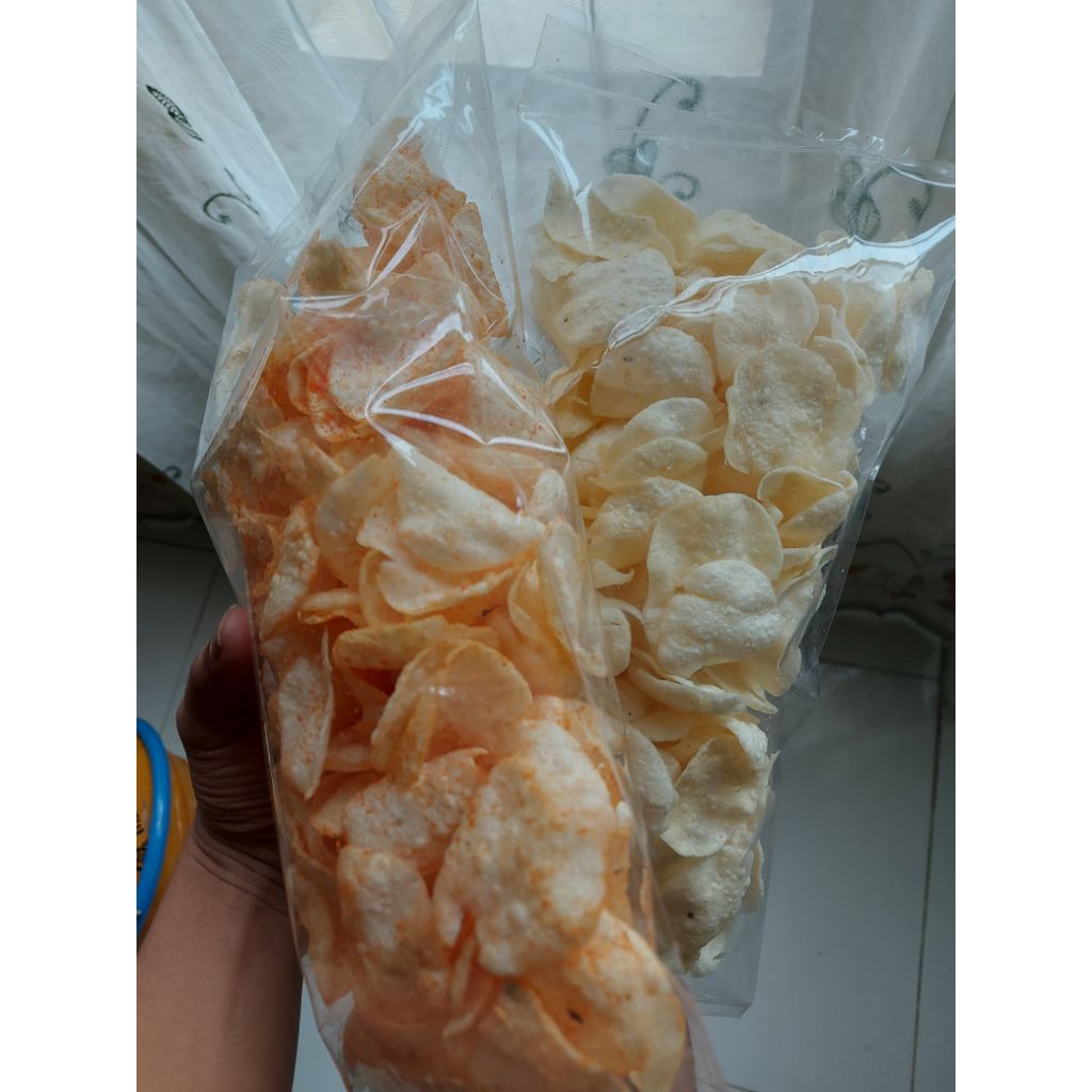 

COD. Opak Singkong Alami Daun Kucai. Opak Koin Kucai Khas Wonosobo