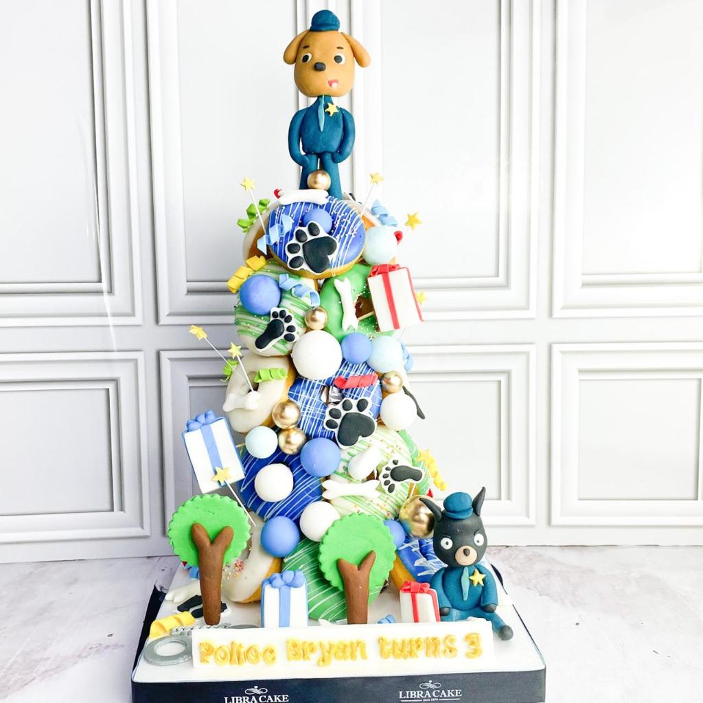 

Donat/Donat Ulang Tahun/Donat Tower Tema Police Labrador/Kue Birthday Jakarta