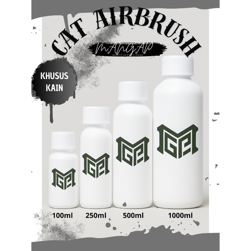 

CAT AIRBRUSH KHUSUS KAIN/ CAT SABLON/CAT AKLIRIK