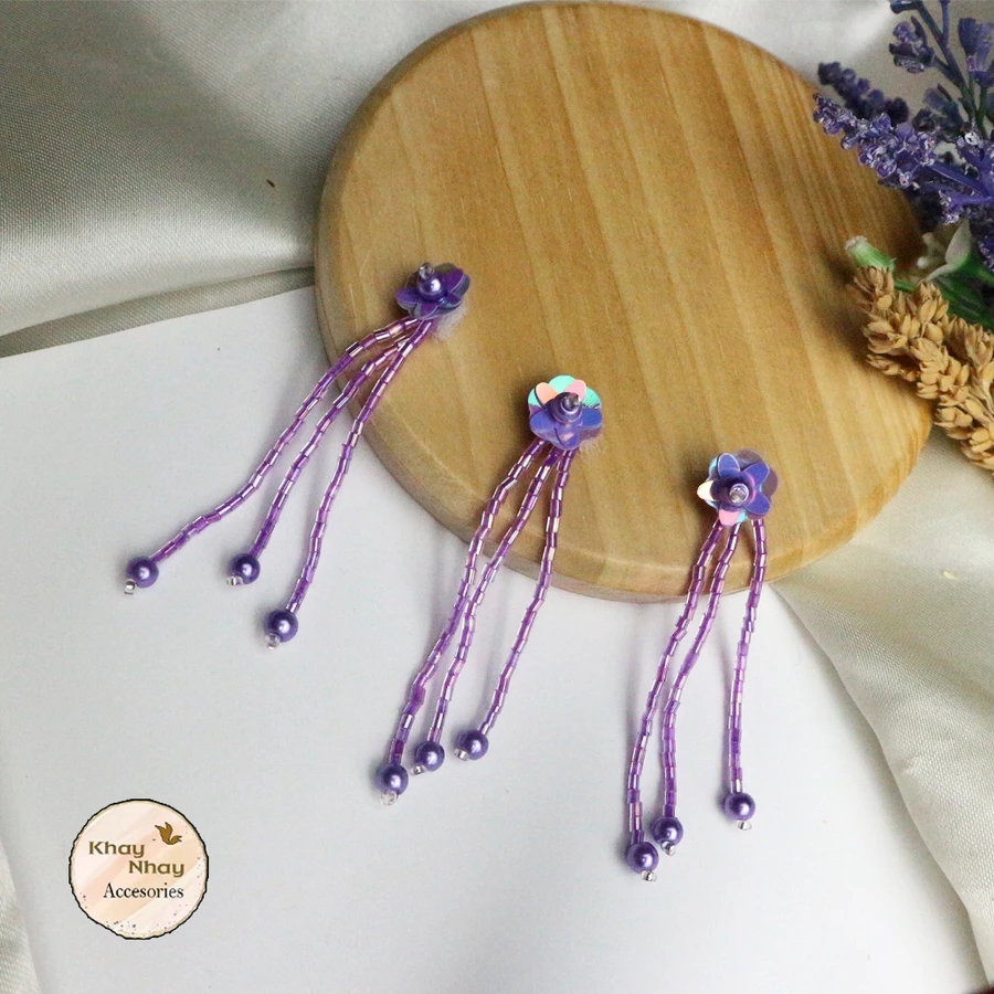 [MY] Payet Bunga Rangkai Sequin KN6/Payet Mewah/Payet Rangkai Tempel/Payet Murah