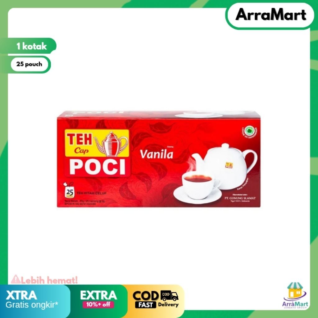 

Teh Celup Cap Poci Aroma Vanilla 25bags