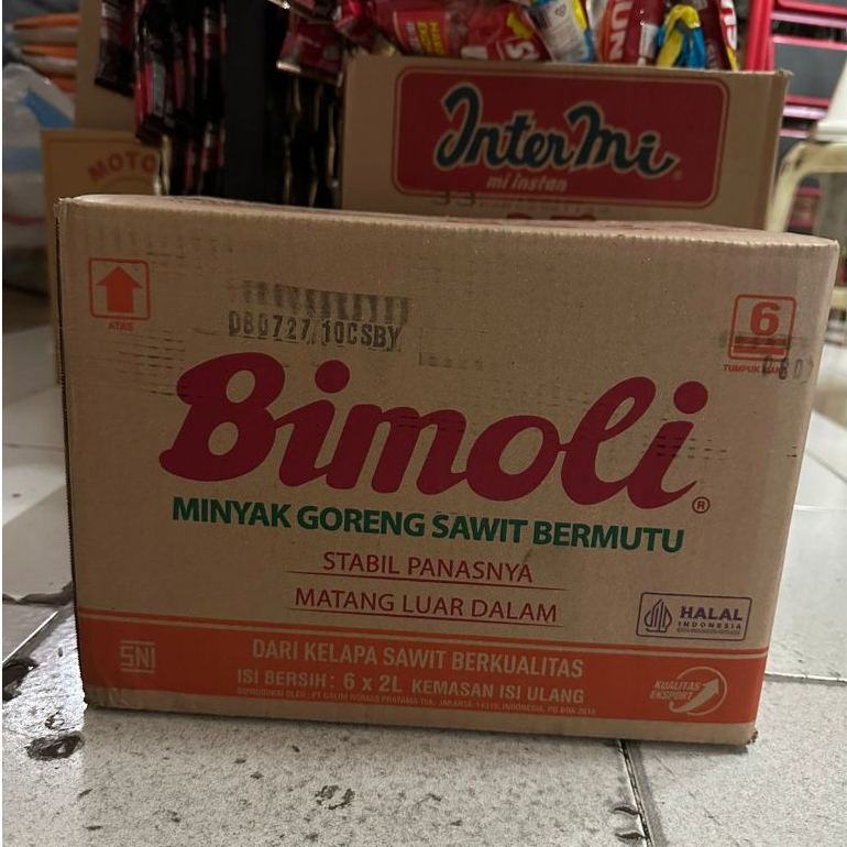 

BIMOLI MINYAK GORENG KEMASAN 2 LITER KARTON (ISI 6) KHUSUS INSTANT
