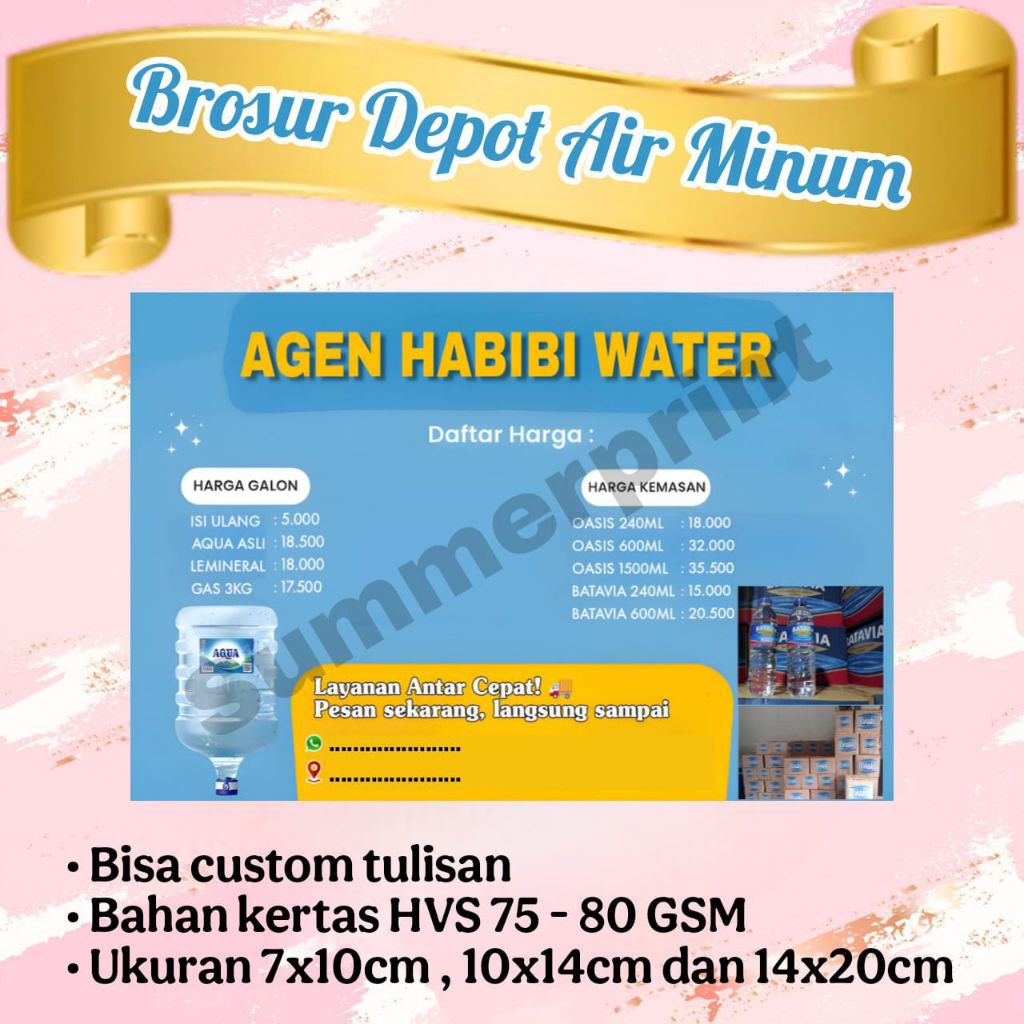BROSUR DEPOT AIR MINUM ISI ULANG / DEPOT GALON ISI ULANG