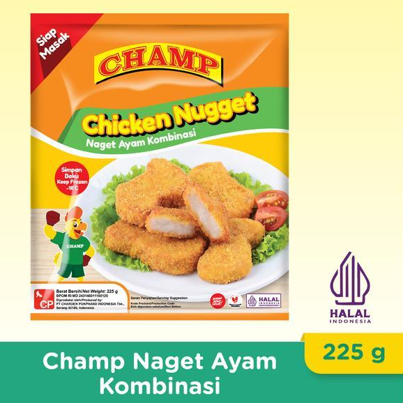 

Champ Nugget | Nugget Champ Crunchy | Champ Naget Ayam 1Kg | HALAL
