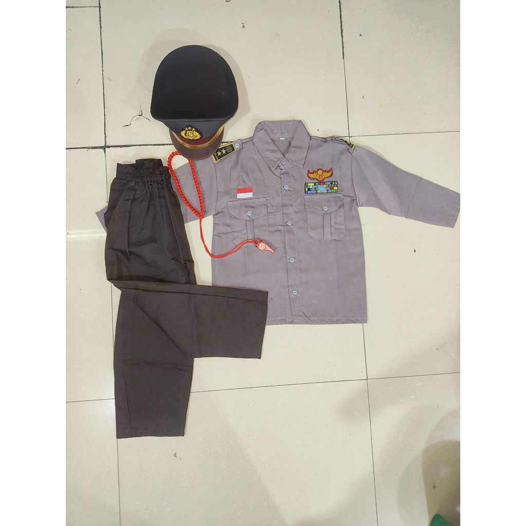 BAJU KARNAVAL PROFESI POLISI ANAK CEWEK & COWOK