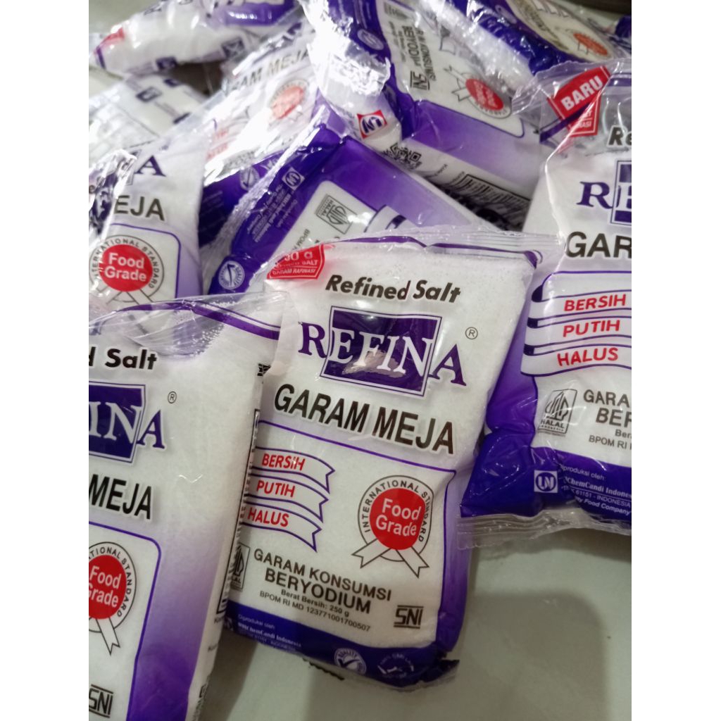 

REFINA GARAM BERYODIUM 250 GRAM - 5 PCS