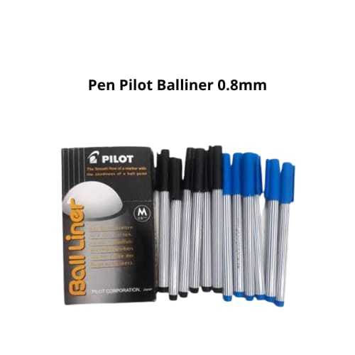 

Pulpen Pilot Balliner 0.8mm, warna Hitam Dan Biru - Per Pcs