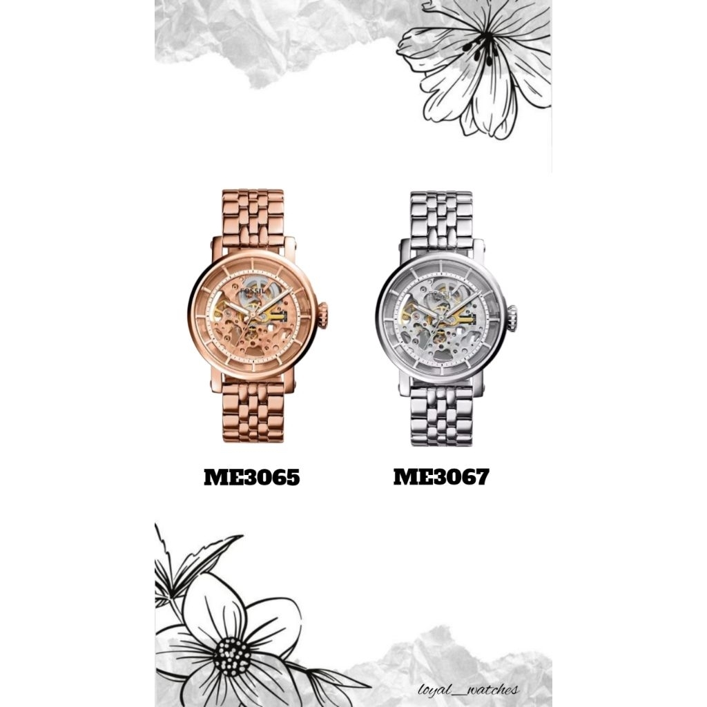 JAM TANGAN WANITA RANTAI MATIC TYPE ME-3065 & ME-3067