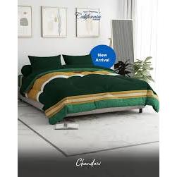 CALIFORNIA Set Bedcover + Sprei 140x200 Tinggi 20 Cm - Berbahan Lembut Dan Nyaman BC FLAT THEBIG3SP
