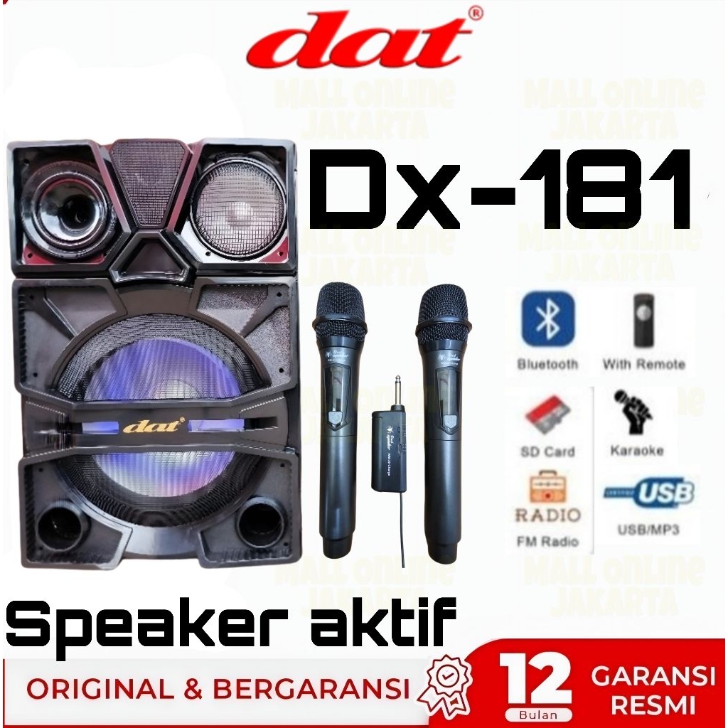 speaker aktif 18 inch dat dx181 aktiv sound system dx 181