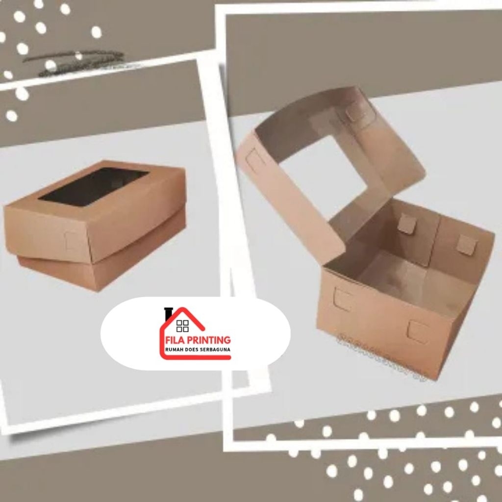 

Kardus Roti/Kardus Jajan/ Box kue/ Box Craft Jajan/ Kotak Jajan