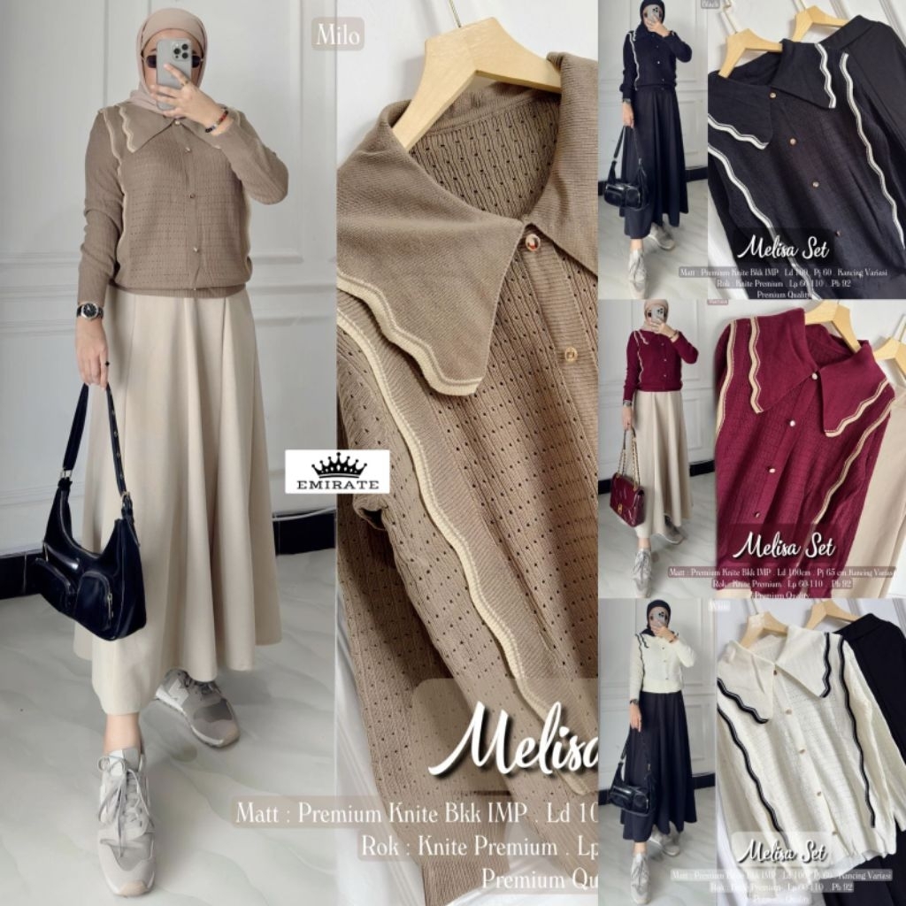 samata kemeja wanita kekinian korean style by A.N.Y kemeja blouse salur garis garis rok jins skirt j