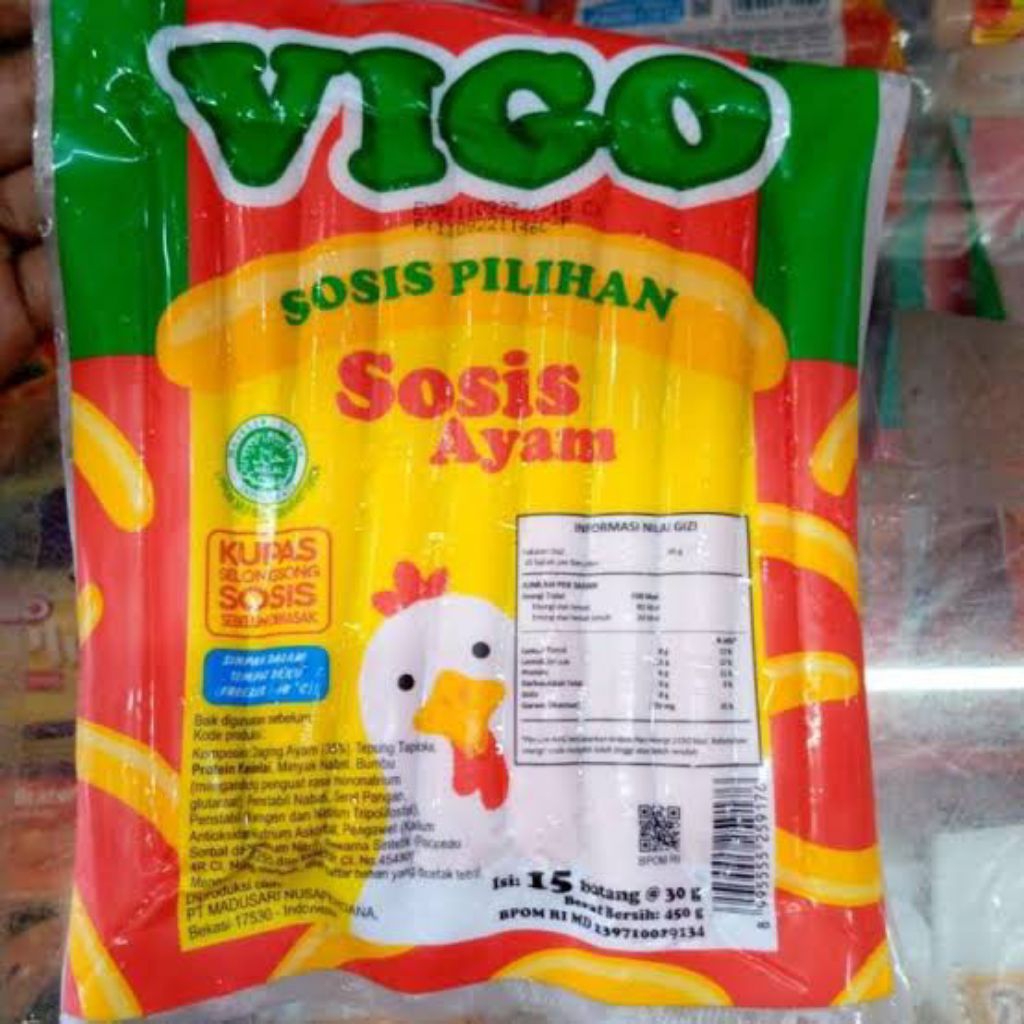 

Sosis Ayam Vigo isi 15 (Frozen Food)