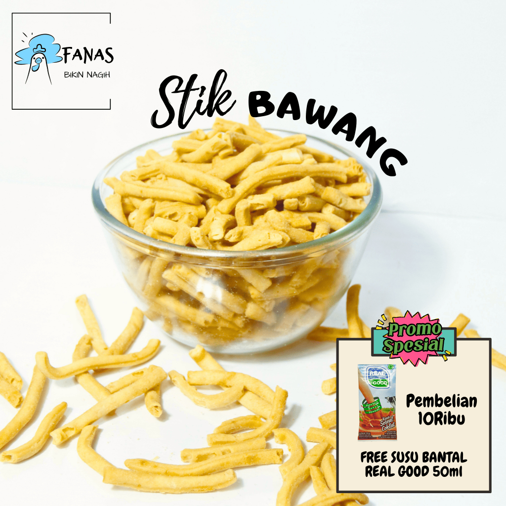 

Stik Bawang Rasa dan Ori 100gr | Snack Stik Bawang | Stick Bawang | Jajan Murah | Keripik | Kripik | Fanas Snack