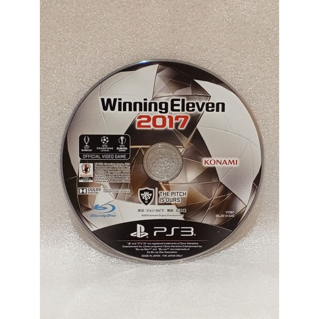KASET PS 3 SECOND WINNING ELEVEN 2017