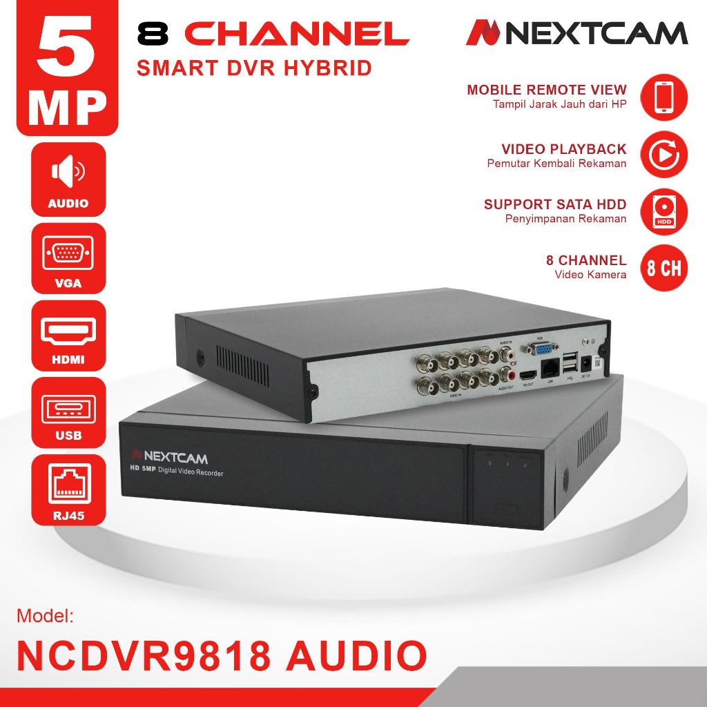 Dvr hybrid/xvr/nvr 5mp 8channel  nextcam dvr 5mp dvr cms H265 bitvision