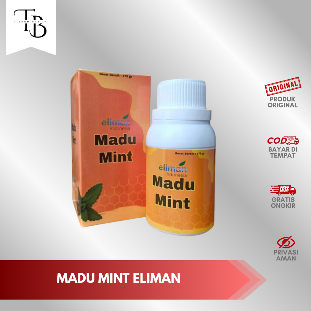 

( BISA COD ) MADU BATUK ELIMAN – Madu Mint Original 165gr | Redakan Batuk & Flu, Legakan Tenggorokan, Kemasan Baru