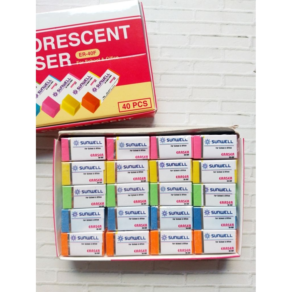 

PENGHAPUS ER-40F WARNA WARNI/SUNWELL ISI 40