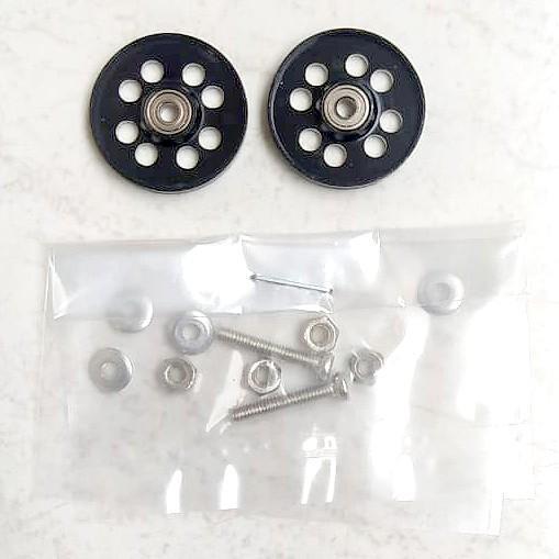 Roller 13mm Aluminium Ball Ringless - Black