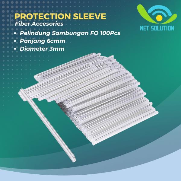 Protection Sleeve Fiber Optic 6CM | Penyambung Core FO isi 100PCS