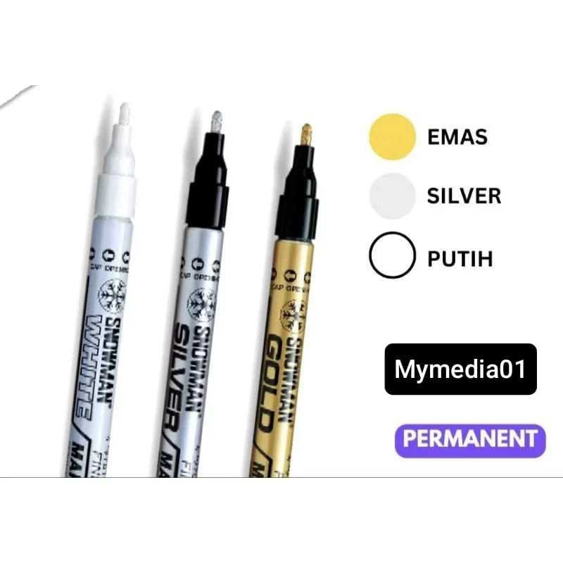 

1 PCS SPIDOL PERMANENT SNOWMAN PAINT MARKER FINE TIP TERMURAH