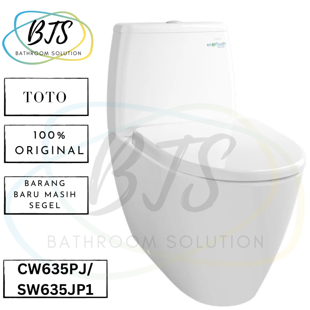 Kloset duduk ORIGINAL TOTO / Kloset duduk CW635PJ / CW 635 PJ / CW 635PJ / CW635 PJ / SW635JP1 / SW6