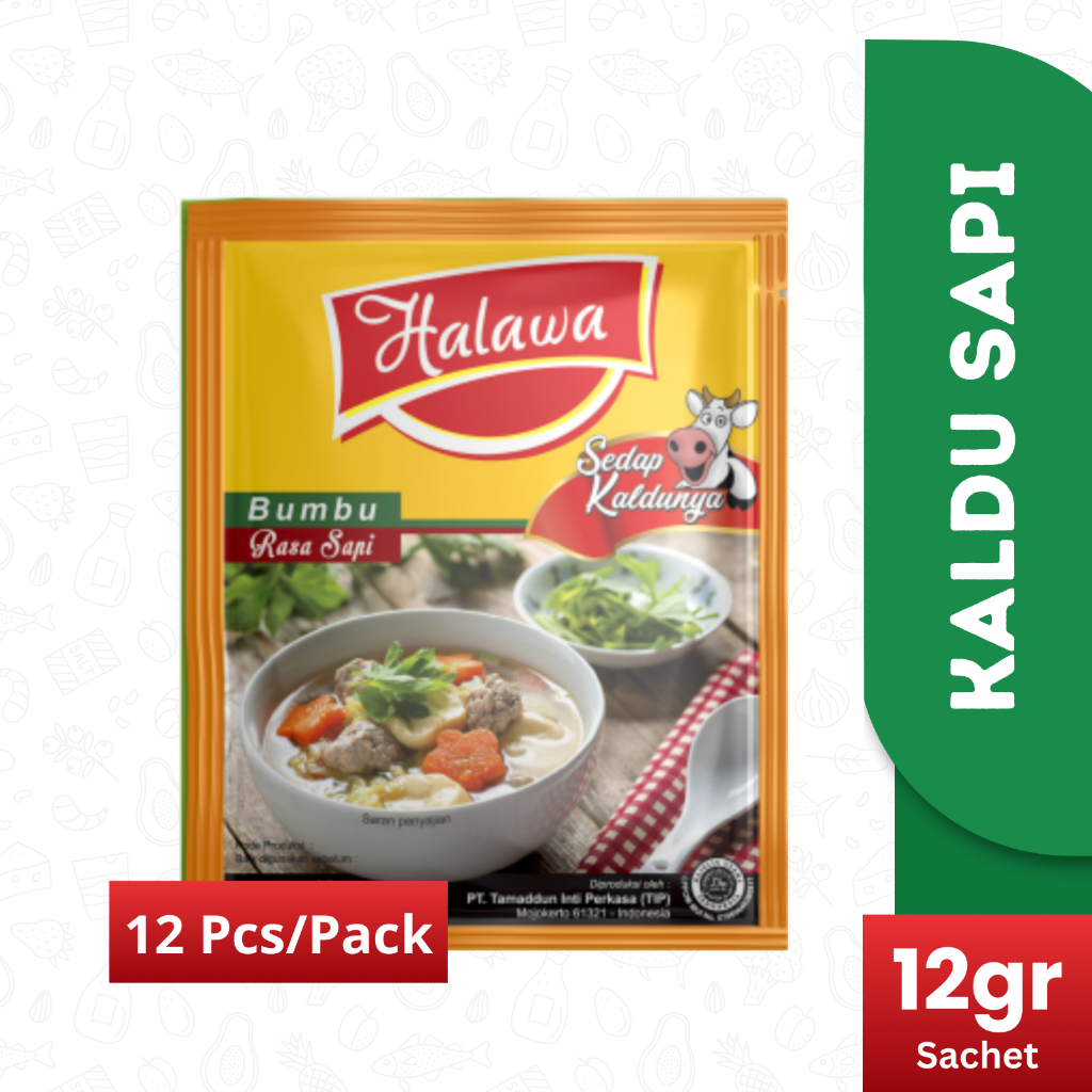 

halawa bumbu probiotik kaldu sapi (1 Pack - 24 Sachet) | HALAL & BPOM