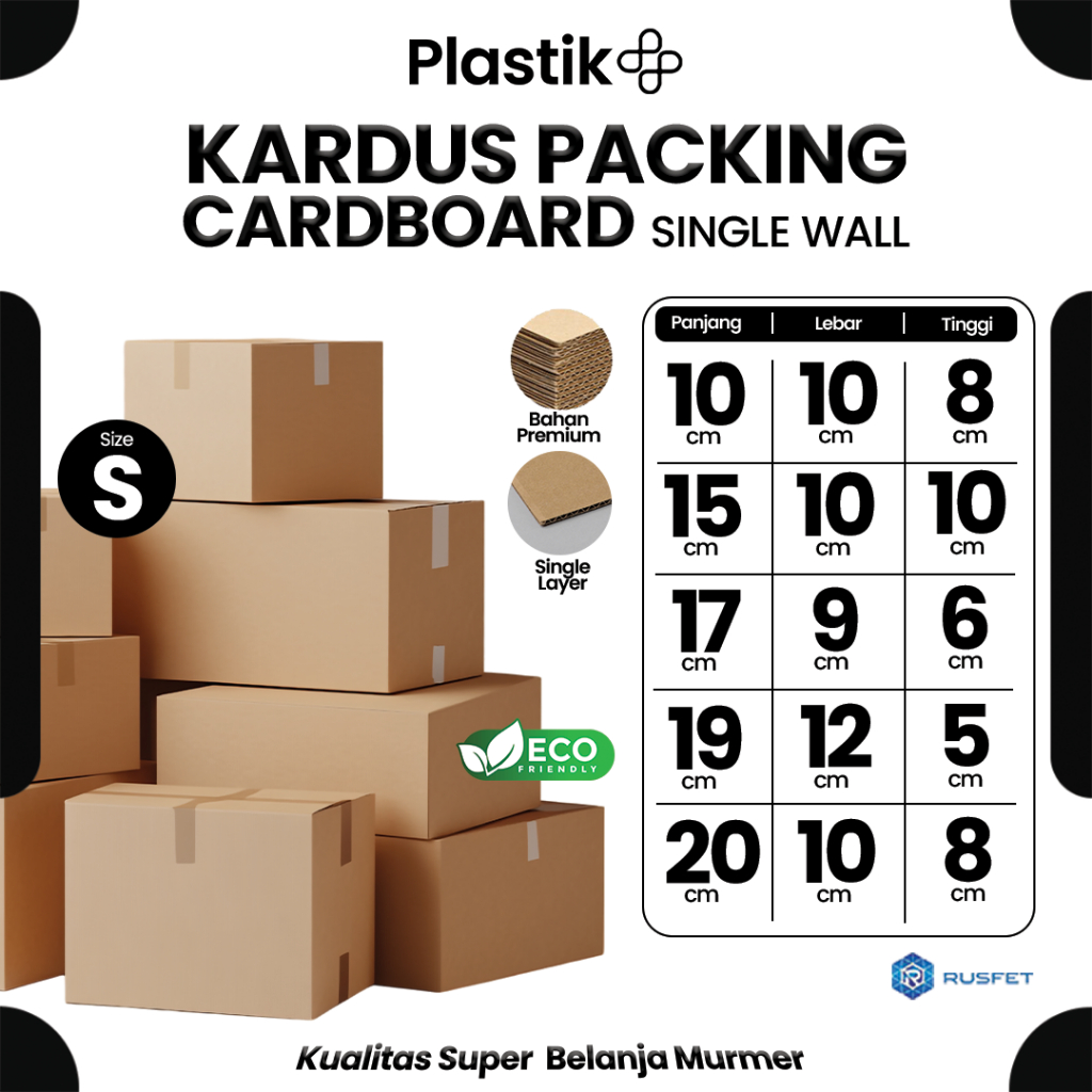 

Kardus Box Packing Dus Varian Ukuran Small Karton Single Layer Coklat Polos Harga Ecer - Rusfet