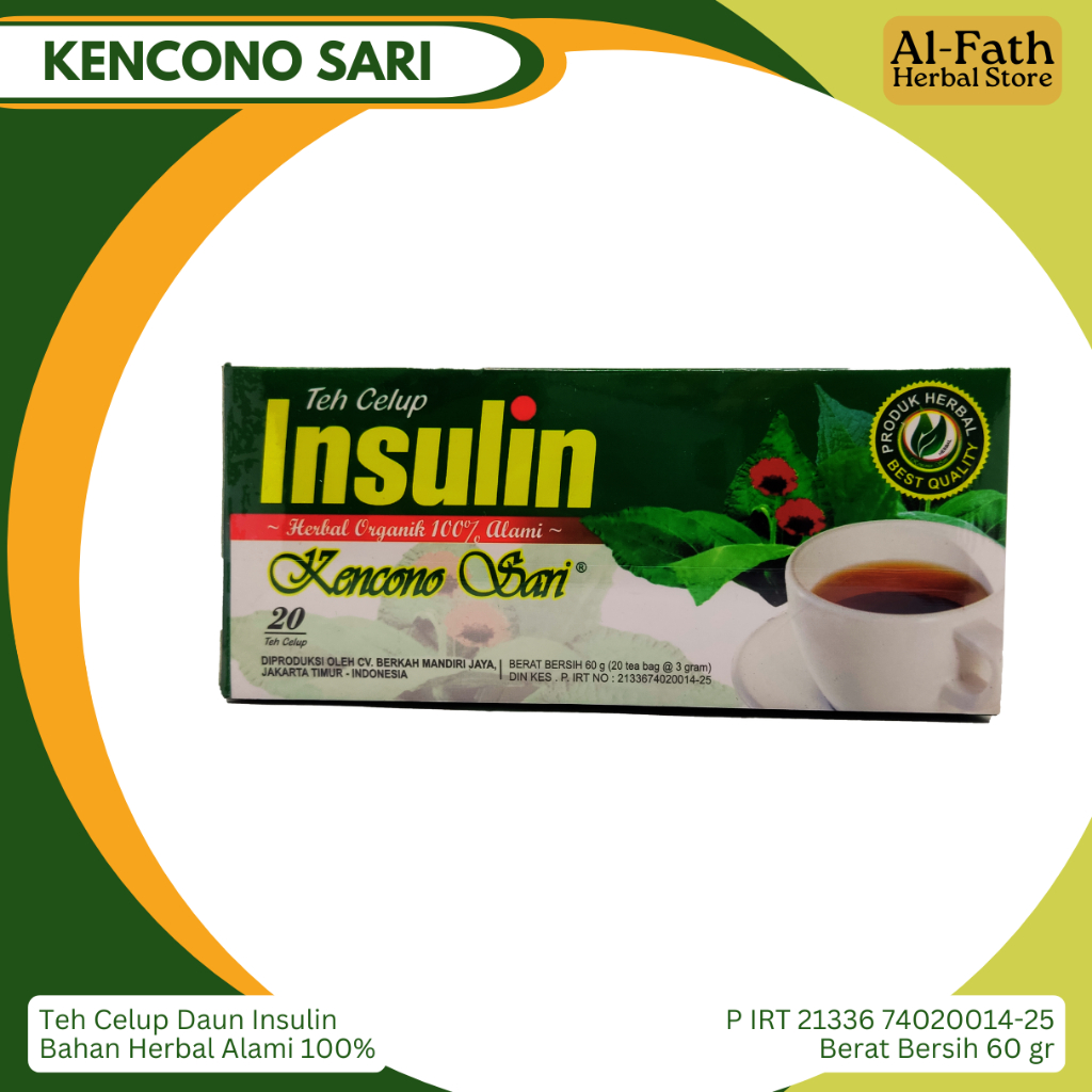 

Teh Celup Daun Insulin Asli - Pengontrol Gula Darah Pencegah Diabetes Alami