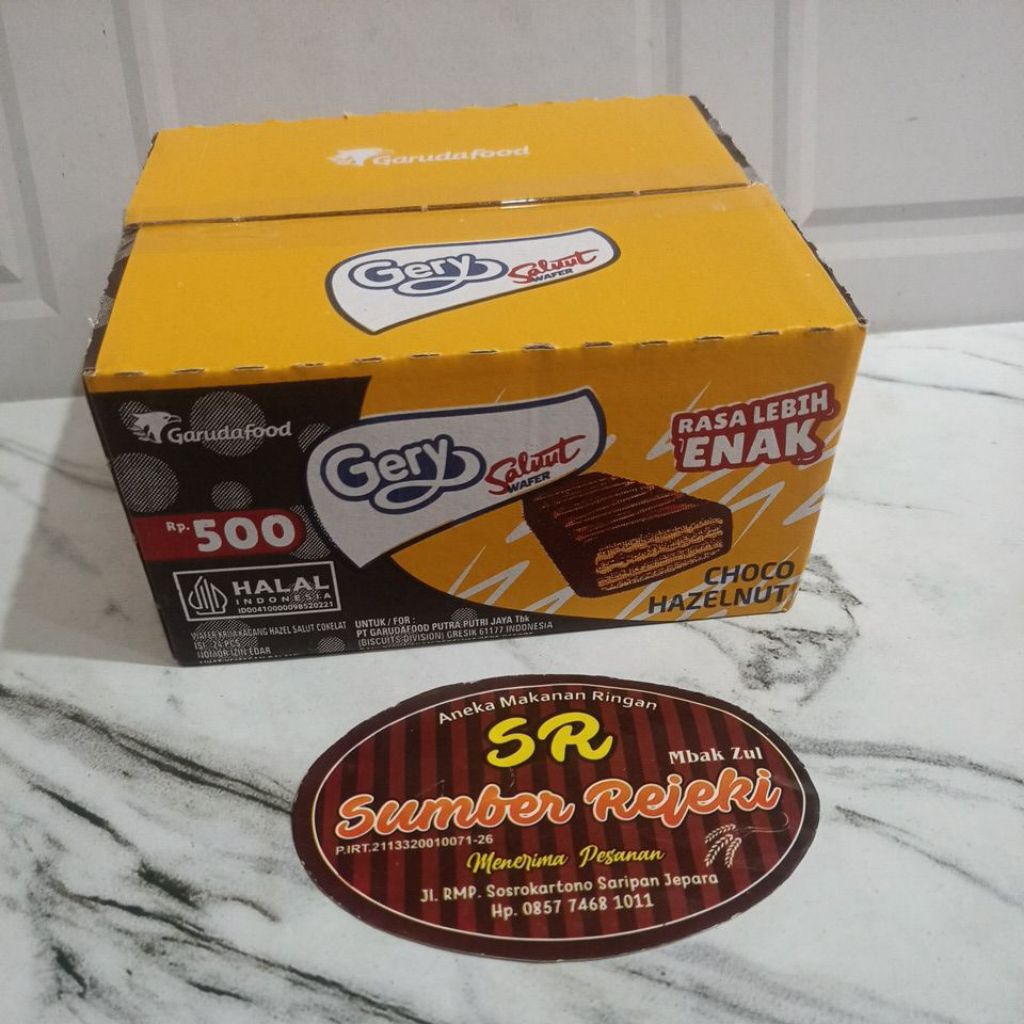 

GERY SALUT CHOCO HAZELNUT BERAT 144 GRAM