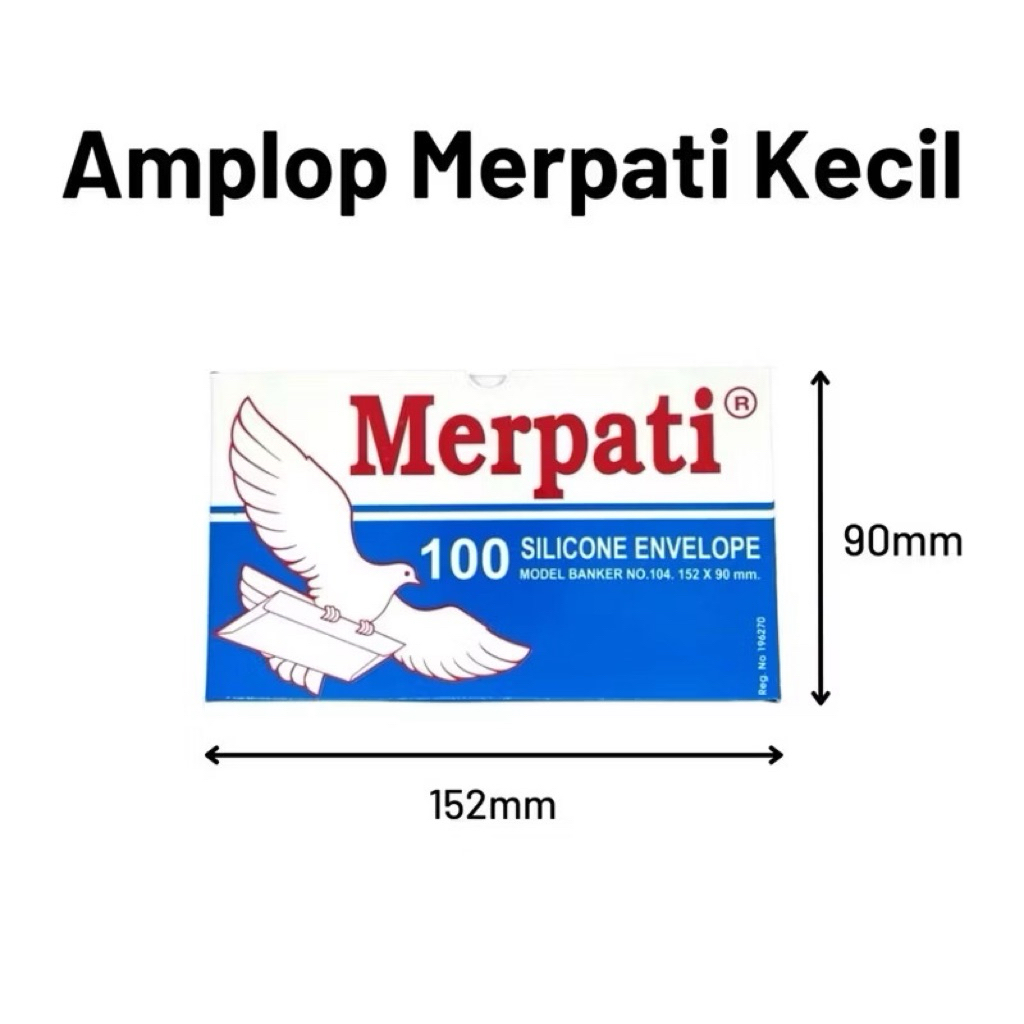 

AMPLOP MERPATI KECIL PER BOX (100 LBR)