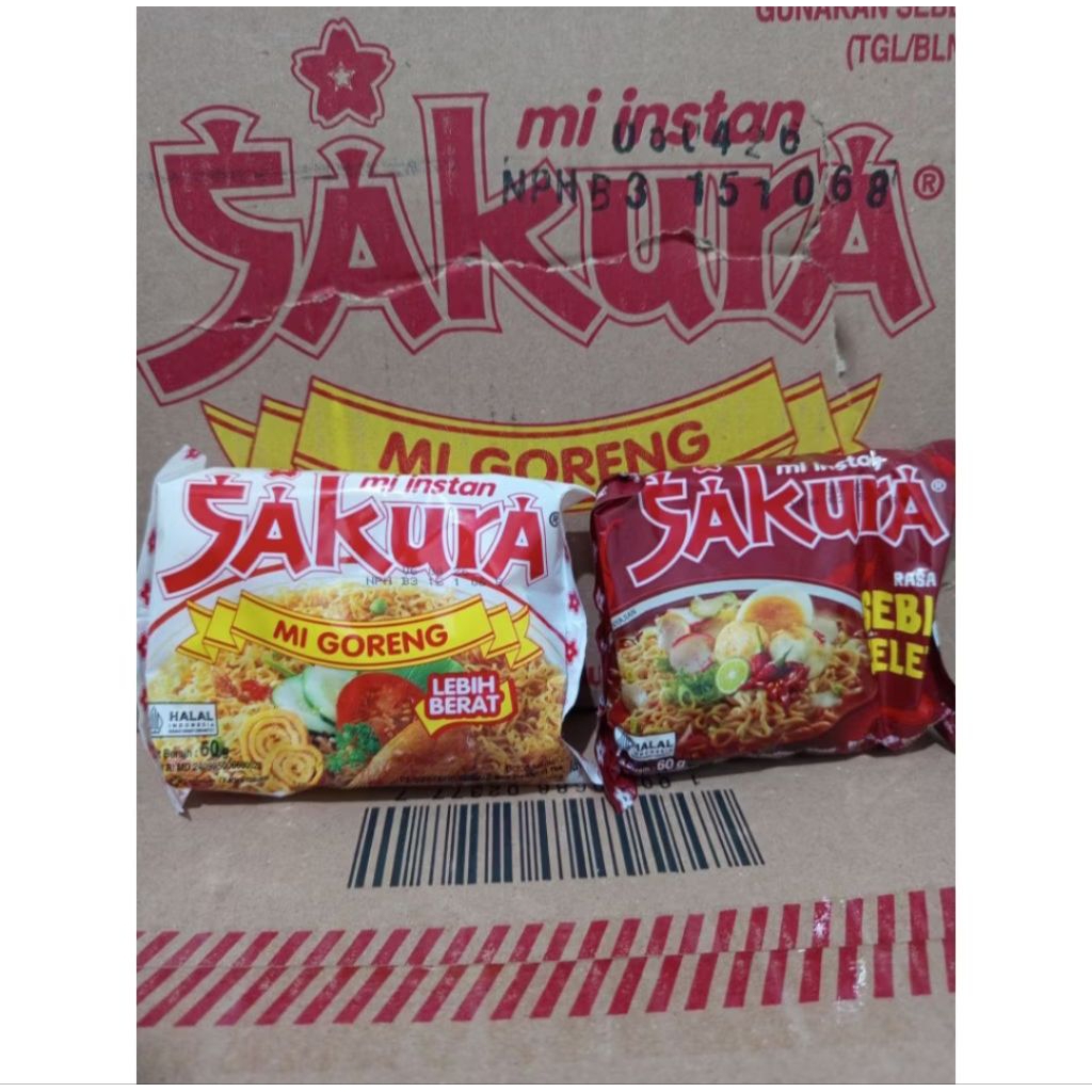 

Sakura Mie Instant Mie Goreng Rasa Original / Seblak Jeletot 60 Gram