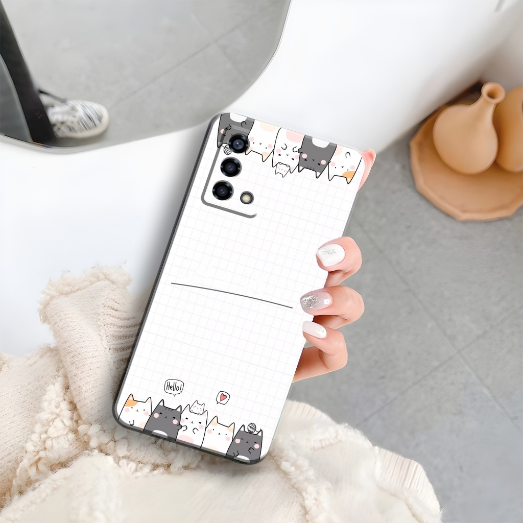 Case HP OPPO A95 / A74 4G - Casing OPPO A95 / A74 4G - Mawcase - Fashion Case KARTUN - Case Cewek - 