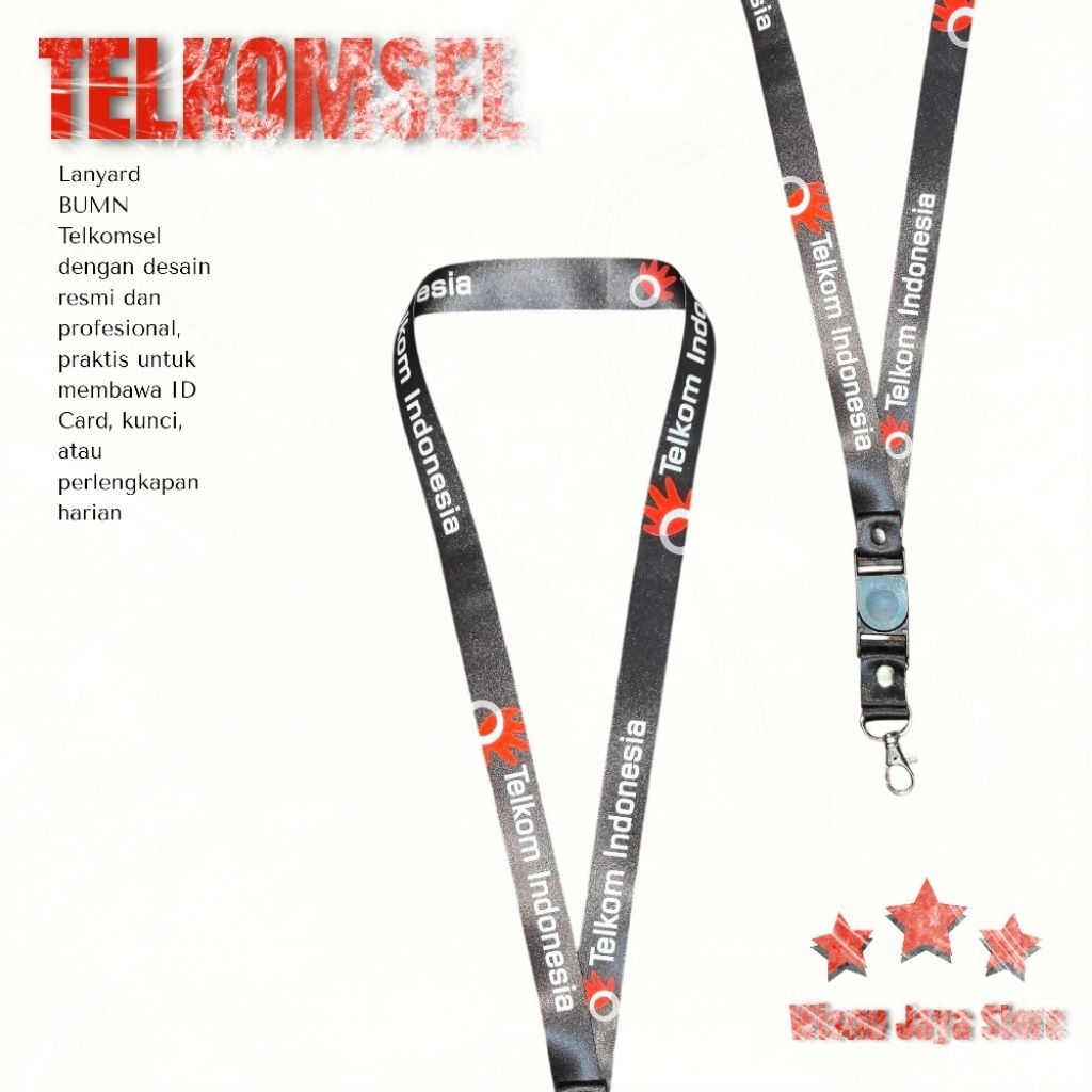 

LANYARD TALI ID CARD TELKOMSE TERBARU, TERMURAH!