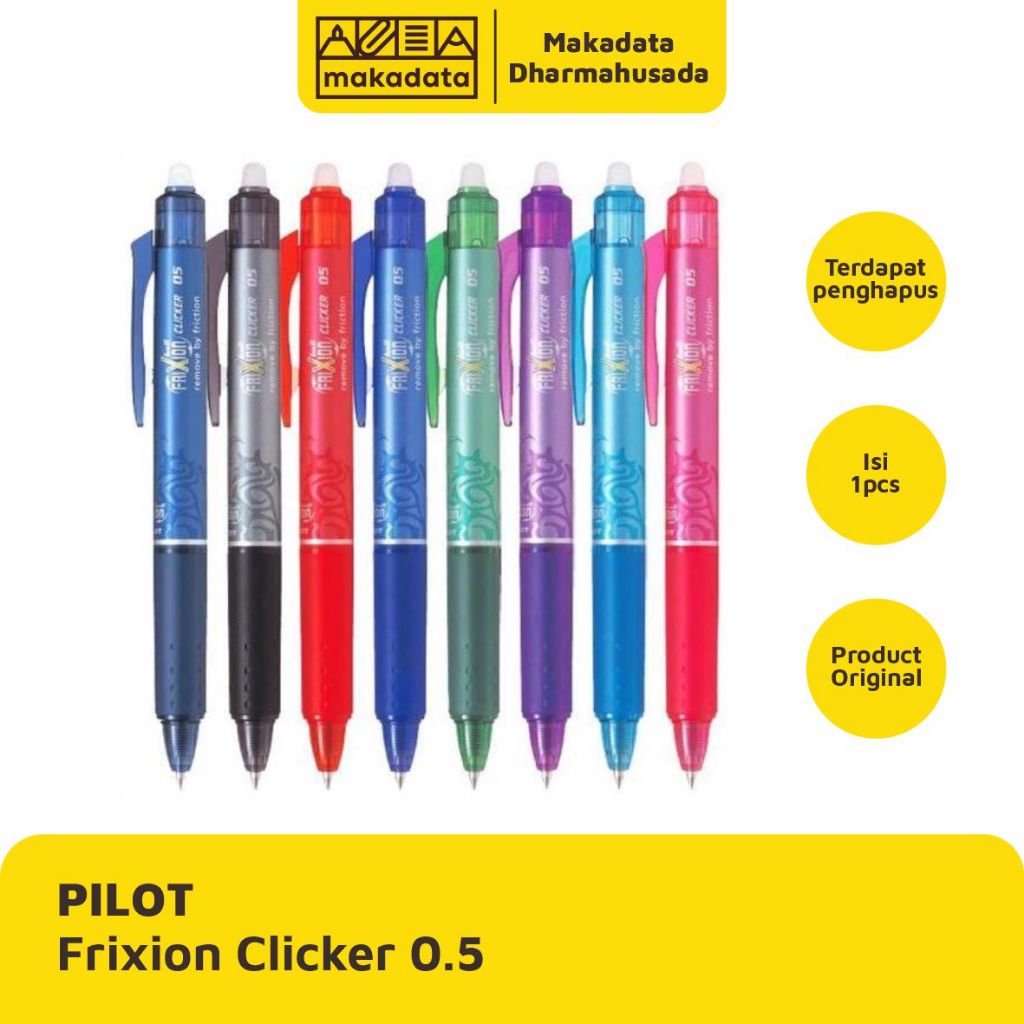 

BALLPOINT | BOLPEN | PULPEN PILOT FRIXION CLICKER 0.5 ( 1 PCS )