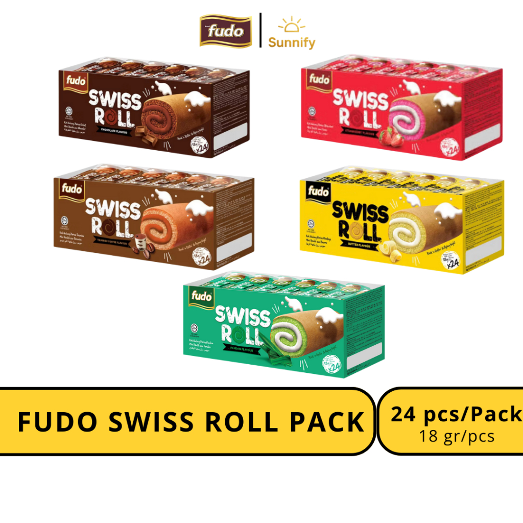 

FUDO SWISS ROLL CAKE CHOCOLATE / BUTTER / PANDAN / STRAWBERRY / TIRAMISU