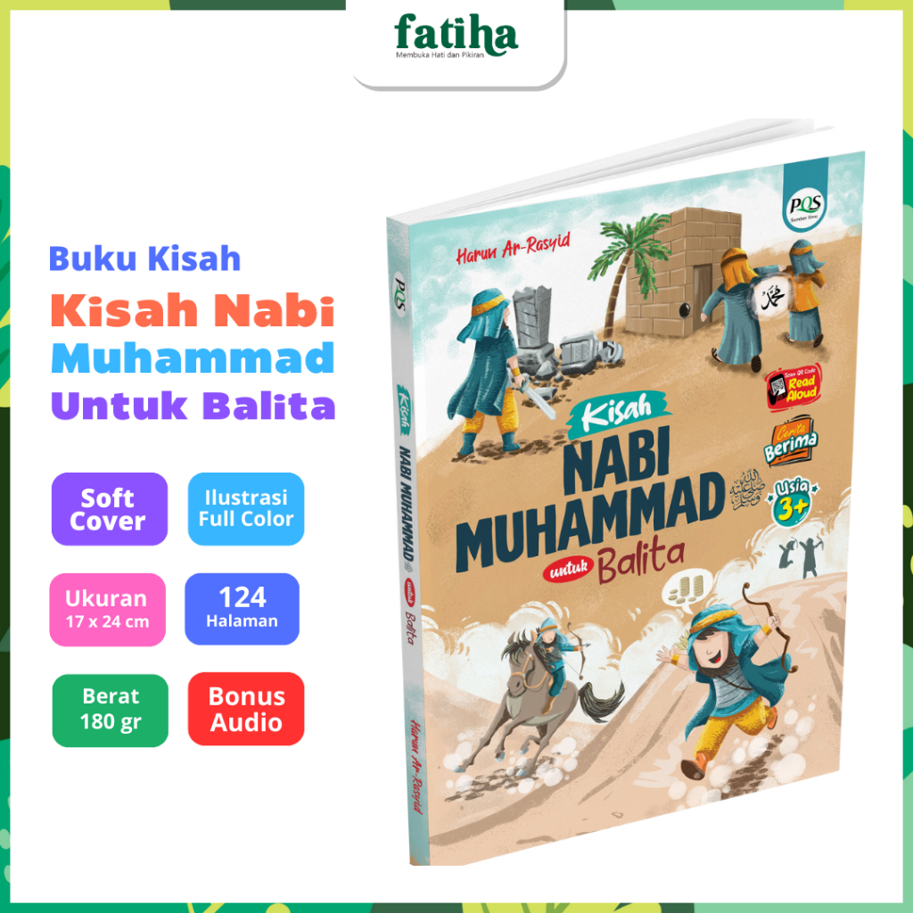Fatiha Buku Sirah Nabi Muhammad untuk Anak & Balita – Kisah Islami Bergambar Full Color